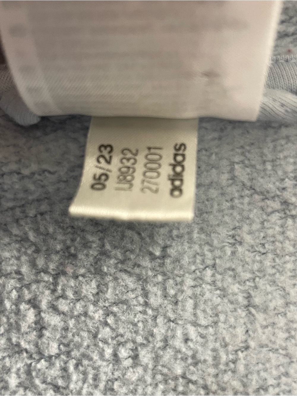 Adidas Hoodie Mens L Baby Blue Essentials 3 Stripes Full Zip Fleece Sweatshirt - Picture 6 of 10